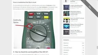 How To Repair Dead Laptop Motherboard Part 6