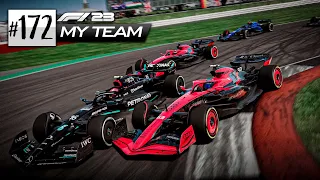 F1 23 - MY TEAM - GP DA INGLATERRA 50% - CORRIDA INSANA! BRIGAS INTENSAS! DUELO ATÉ O FIM! - EP 172