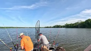 Erik caught a 22 lb blue catfish