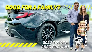 2023 Toyota GR86 Family Review with Child Seat Installation and Luggage Test