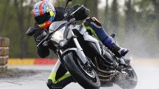 Sports touring tyres wet weather test