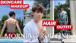 27 Tips MORNING ROUTINE 2021 | Skincare Hairstyle Make up Outfit idea |男仕日常護理 | ISSAC YIU