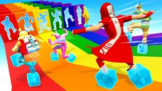 I Made the ULTIMATE Rainbow Slide Deathrun...