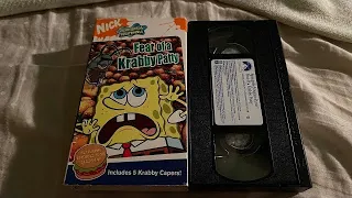 SpongeBob SquarePants: Fear Of A Krabby Patty 2005 VHS