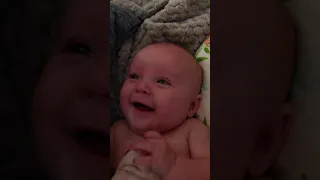 Baby talking and cooing