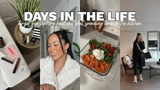 vlog! chit chat, moving, target trip, sephora haul, spending time in the kitchen