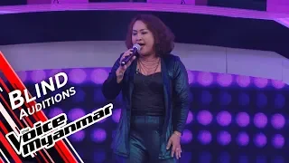 Pan Pan Kye Mon - Pu Htu Zin (Tin Zar Maw) | Blind Audition - The Voice Myanmar 2019