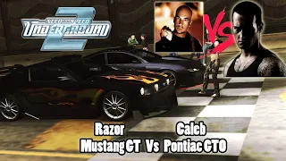 Need for Speed Underground 2 Final Race NFS MW Blacklist 1 Razor's Mustang GT Vs Caleb's Pontiac GTO