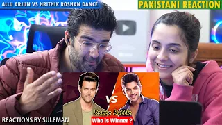 Pakistani Couple Reacts To Allu Arjun Vs Hrithik Roshan dance competition | Dance Moves | VersBro