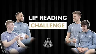 Newcastle United players take on the Lip Reading Challenge! 🤣