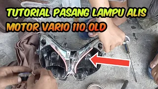 cara pasang lampu alis di motor Vario 110 | lampu alis |