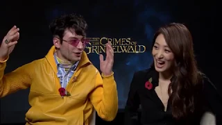 Ezra Miller and Claudia Kim on Fantastic Beasts: The Crimes of Grindelwald