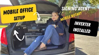 Mobile Office Setup/Powering my Printer in my SUV/Signing Agent/Mobile Notary