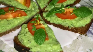 Новогодние Бутерброды с Авокадо Очень Вкусно!!!👌Праздничные Бутерброды😋Avocado Sandwiches