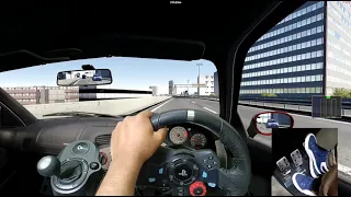 Assetto corsa new map  /foot cam/.. Mixed reality  ...(Logitech G29 + shifter gameplay)