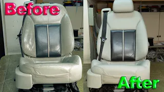 Saab 93 leather seats restoration