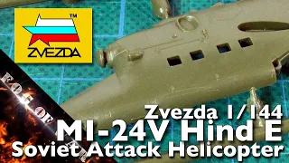 Inbox | Zvezda Mi-24V Hind Soviet attack Helicopter 1/144 | Modern