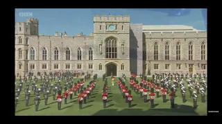 HRH Prince philips funeral, Guards performing Nimrod.