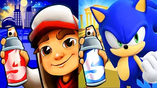 Subway Surfers Chicago 2023 Jake vs Sonic - Run Gameplay 4K