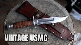 Restoring a Vintage Military Survival Knife - [ Relaxing ]