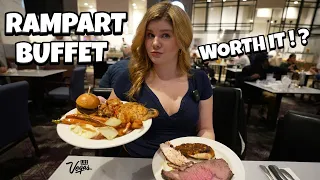 I Tried Rampart's $28 All You Can Eat Dinner Buffet in Las Vegas...