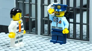 Lego City Police Station Secret Prison Break Fail