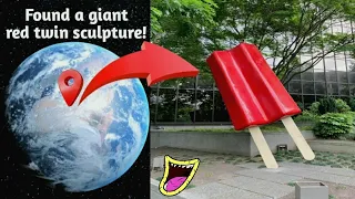 OMG! i found Giant Red Twin Popsicle on google earth.