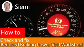 Reduced Braking Power, Visit Workshop! How to fix Mercedes SBC error C23F4