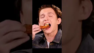 Tom Holland calls for a Doctor While eating spicy chicken wings #tomholland #spidermannowayhome