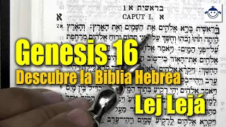 🛑  Génesis 16 / Descubre la Biblia Hebrea (Estudio Bíblico) Raíces Hebreas ¿Qué dice la Biblia?