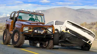 BeamNG Drive - Dangerous Overtaking Car Crashes [#09]