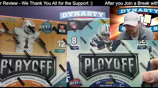 2020 2021 Playoff Football Card 5 Box Mixer Case Break #4   Sports Cards