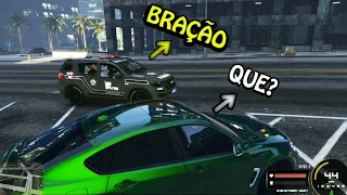 FUGA - Se TA FICANDO Doido POLICIAL? - gta rp