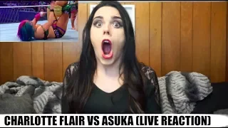 WWE WRESTLEMANIA 34: CHARLOTTE FLAIR ENDS ASUKA'S STREAK (LIVE REACTION)