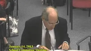 Charles Jacobs’ Testimony: No Saudi Hate Materials in Newton Public Schools (January 14, 2013)