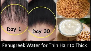 Use Fenugreek Water Hair Mask to Turn Thin Hair to Thick Hair in 30 Days - Hair Growth & Long Hair