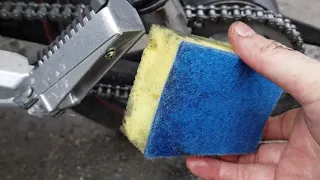 Как помыть цепь мотоцикла