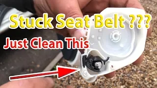 How to fix repair a stuck seatbelt - Ford KA Stuck Seatbelt
