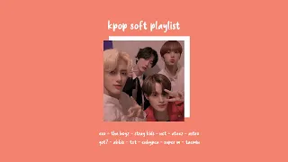 kpop soft playlist - ateez, ab6ix, astro, exo, nct, super m, txt, enhypen, skz, tbz, taemin and got7