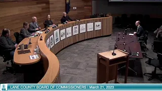 Board of Commissioners Afternoon Meeting: March 21, 2023