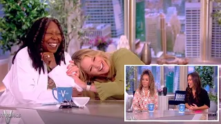 The View’s Sara Haines caught whispering 'weird' comment to Whoopi Goldberg on camera