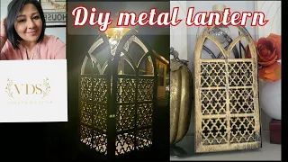 Diy metal Lantern ⚫ dollar tree Diy