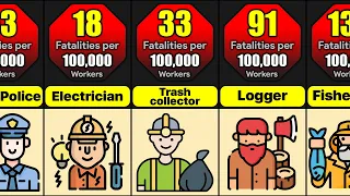 Most Dangerous Jobs In United States | Comparison;The Deadliest Jobs In America