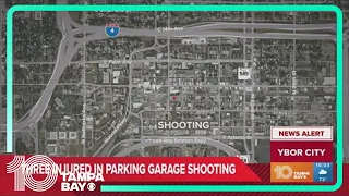Three men injured after shooting in Ybor parking garage