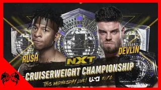 FULL MATCH - Jordan Devlin vs. Lio Rush | NXT Cruiserweight Championship | NXT : Feb 19, 2020