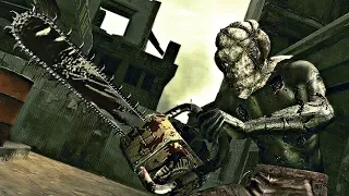 Resident Evil 5 - Chainsaw Majini Boss Fight (4K 60FPS)