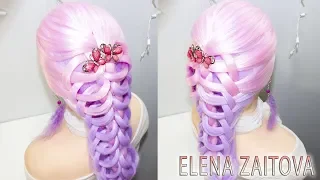 ПРИЧЕСКА ЗА 5 МИНУТ ТОП КОСА В ШКОЛУ|ПРИЧЁСКА НА 1 СЕНТЯБРЯ|Hairstyle for school|aliexpress