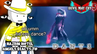 Hazbin Hotel Angel React To Dante Part 2 "DMC 5" || Devil May Cry 5 || -Gacha React