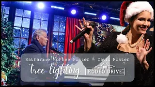 Katharine McPhee Foster & David Foster - Performing on Rodeo Drive during Christmas Tree Lighting