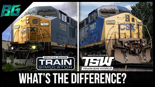 Train Simulator vs Train Sim World.. What's The Difference?